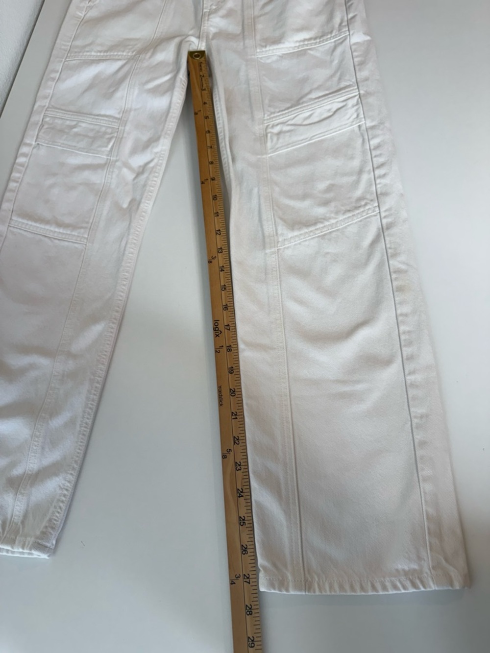 Agolde Cooper Cargo Straight Leg
Jeans White Sz 27 - Picture 14 of 16